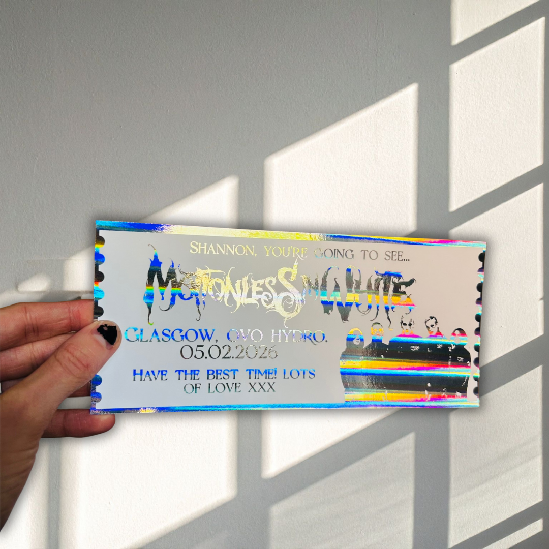 Personalised Motionless In White Souvenir Ticket