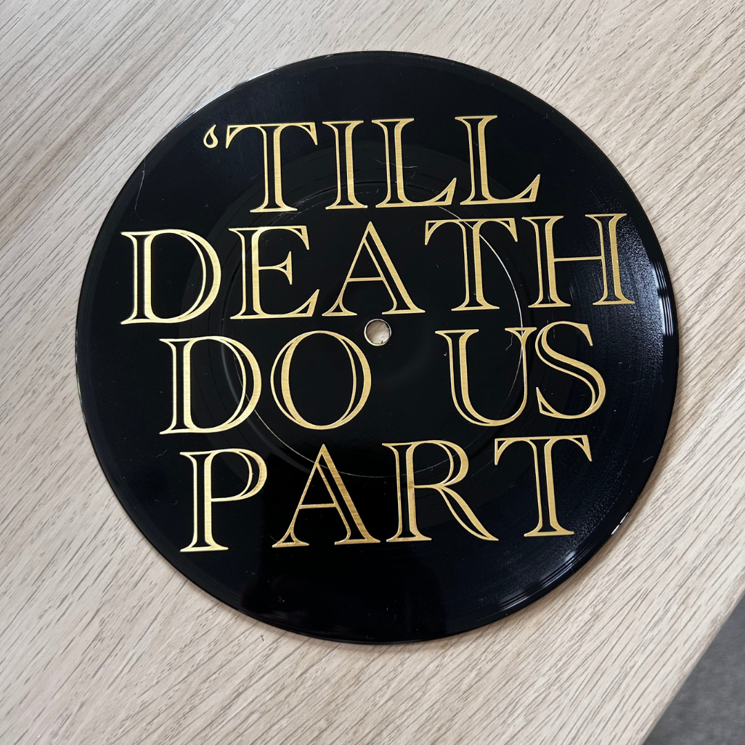 Till Death Do Us Part - Vinyl Record Wall Hanging