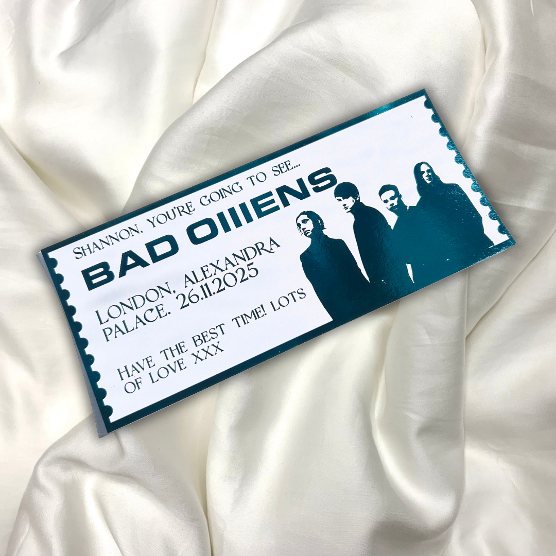 Personalised Bad Omens Souvenir Ticket