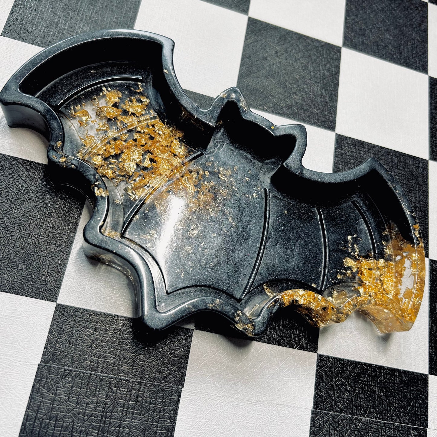 Bat Tray Black and Gold