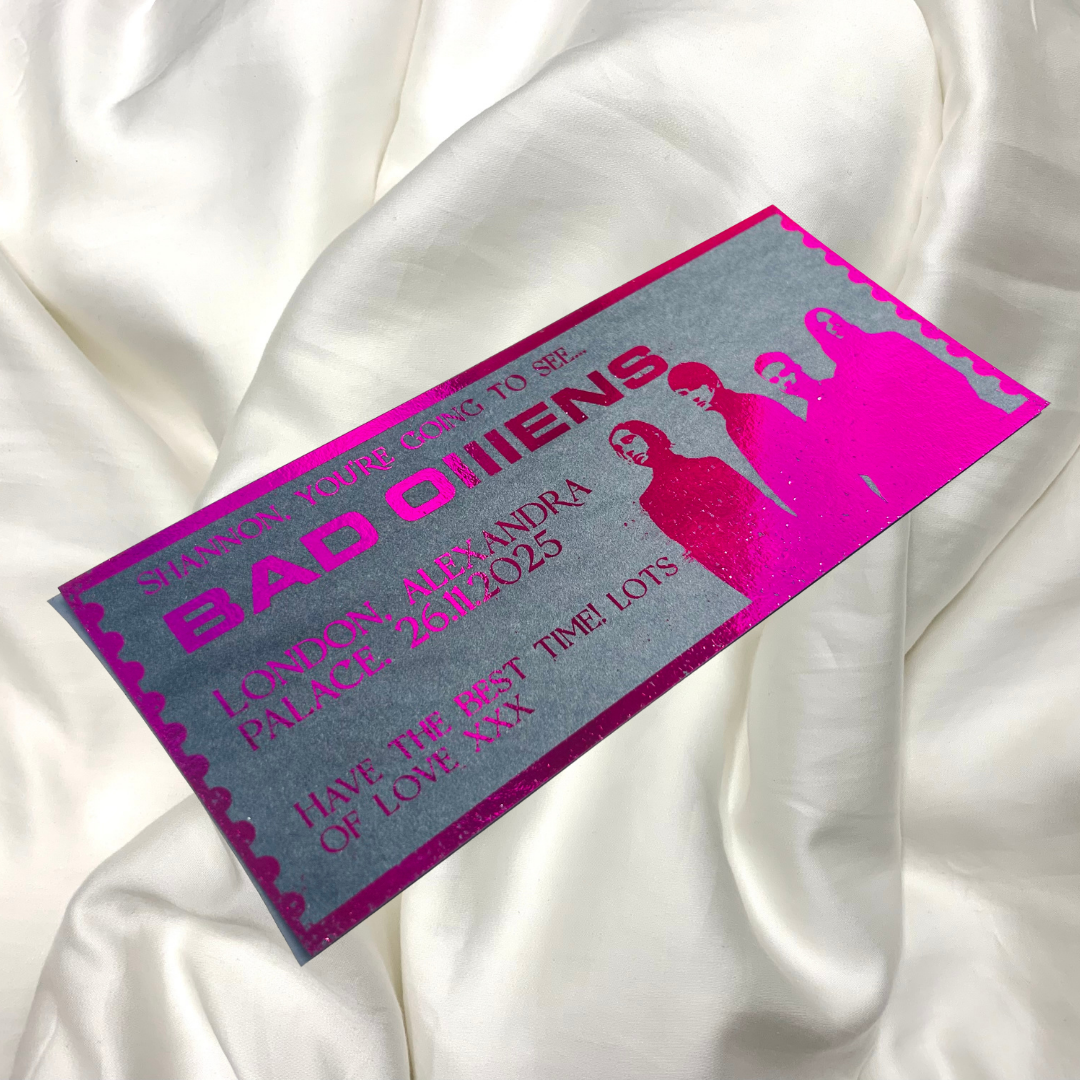 Personalised Bad Omens Souvenir Ticket