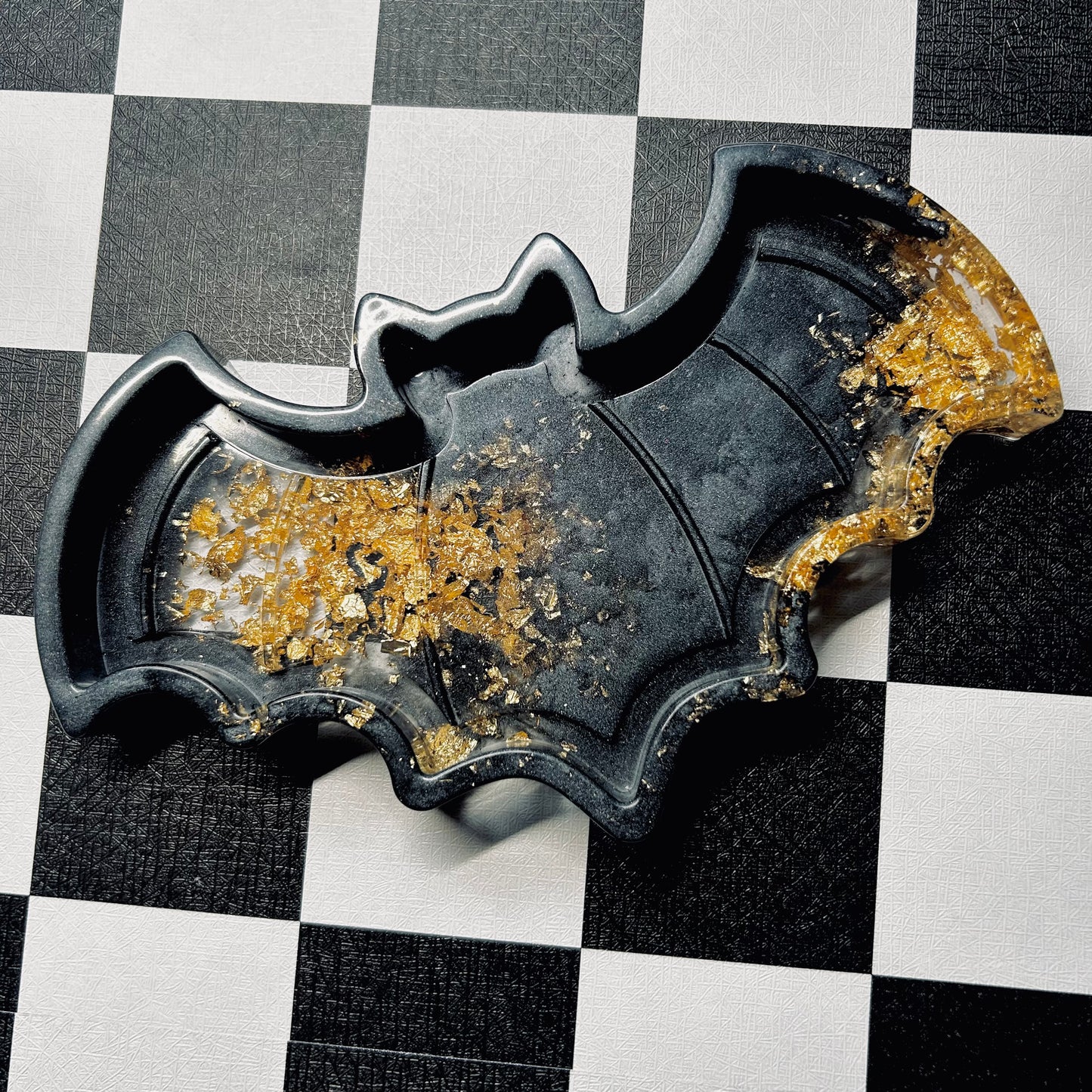 Bat Tray Black and Gold