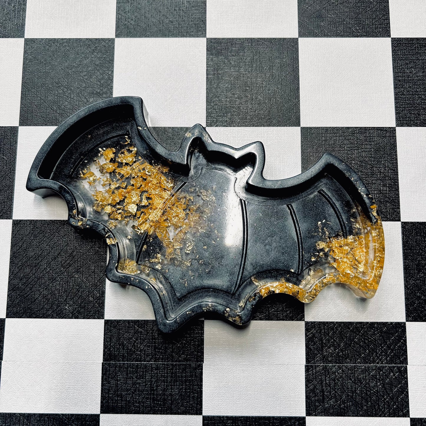 Bat Tray Black and Gold