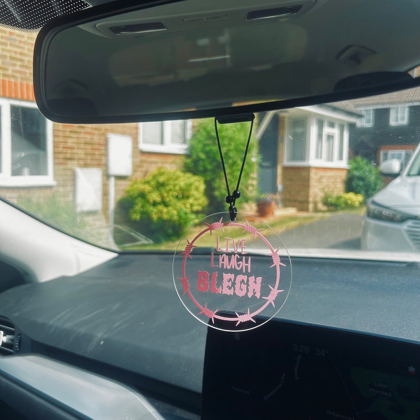 Live Laugh Blegh - Car Hanger