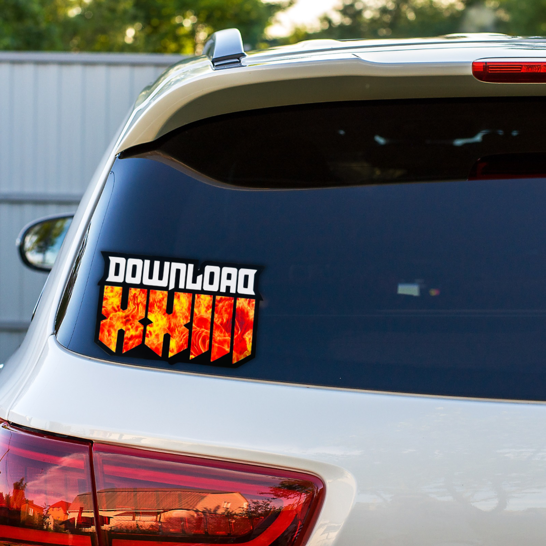 Large Download Festival Car Sticker