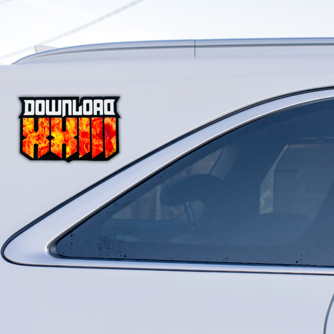 Large Download Festival Car Sticker