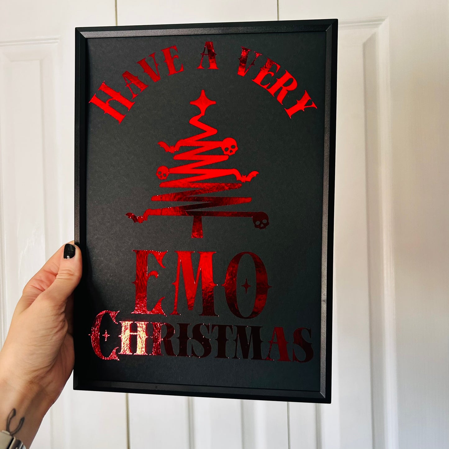 Have a Very Emo Christmas - Foiled Print