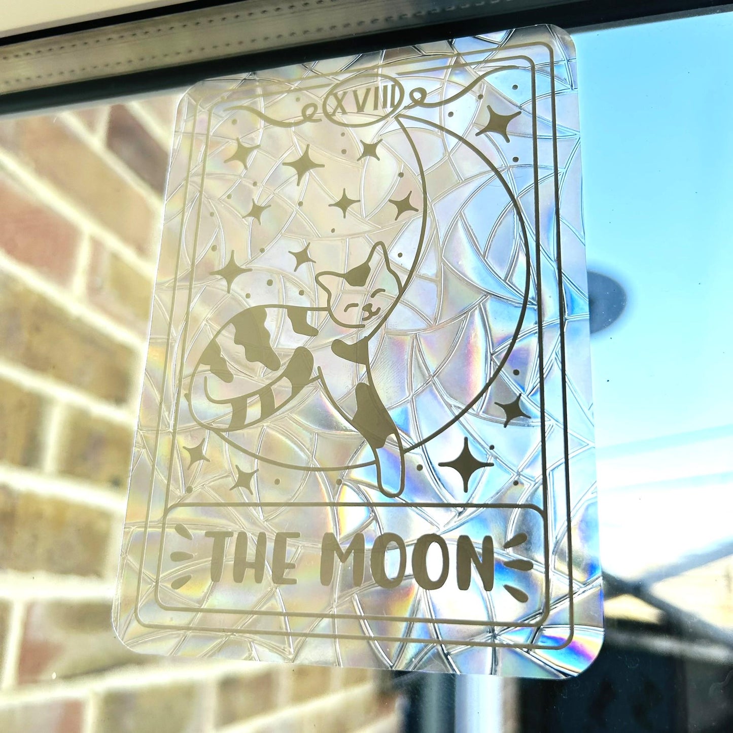 Cat Suncatcher - The Moon