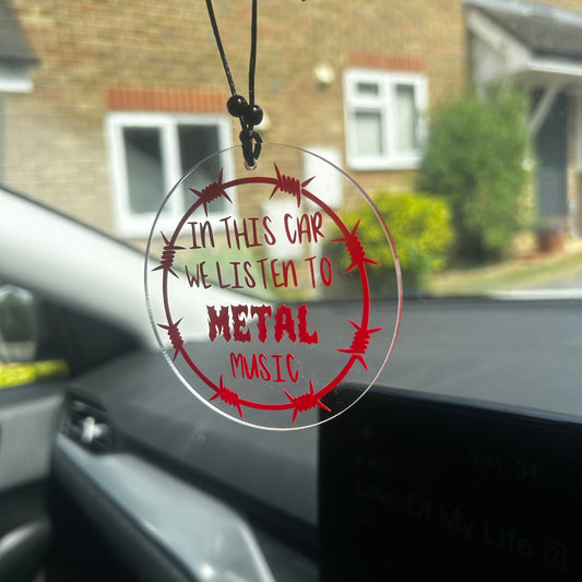 Metal Music - Car Hanger