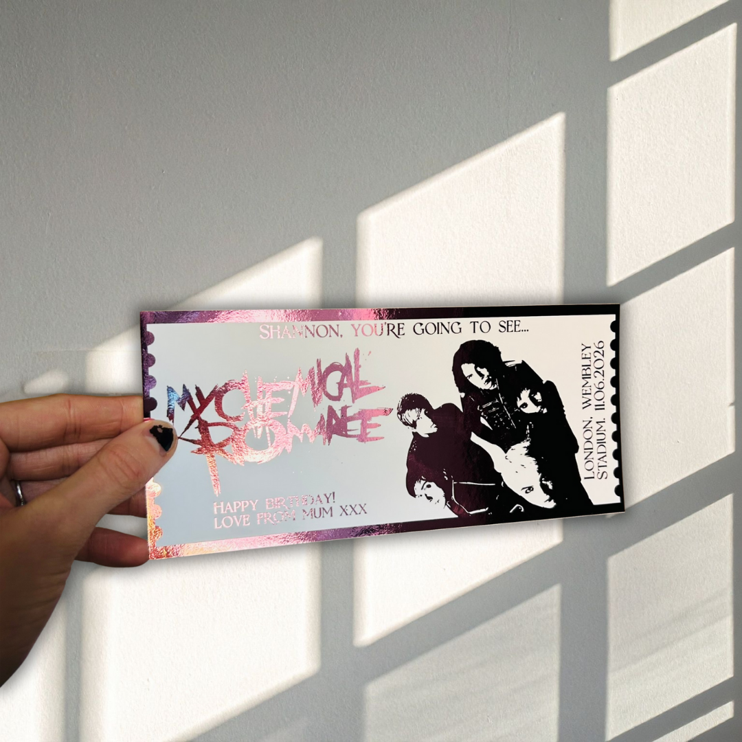 Personalised My Chemical Romance Souvenir Ticket