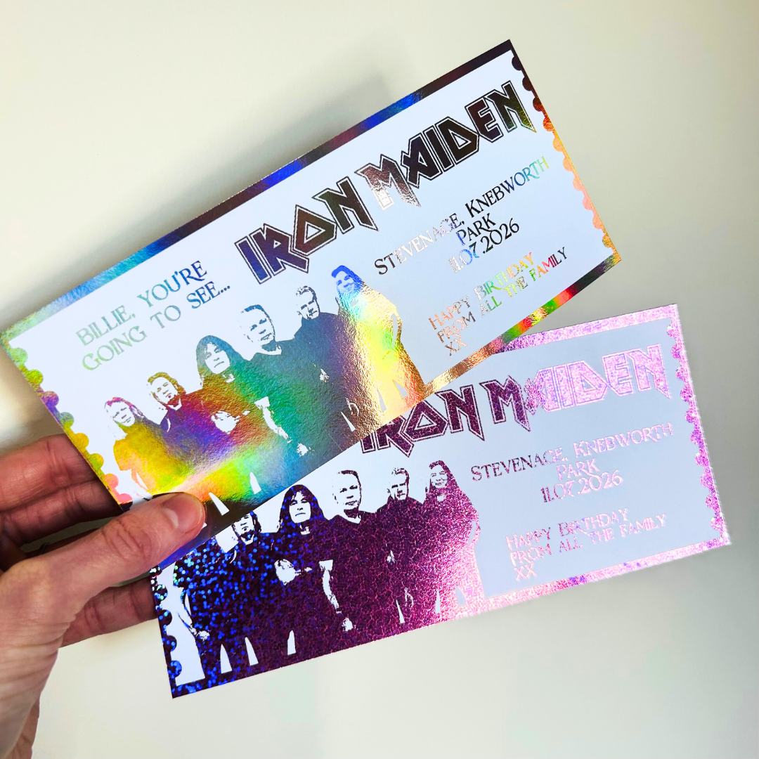 Personalised Iron Maiden Souviner Ticket