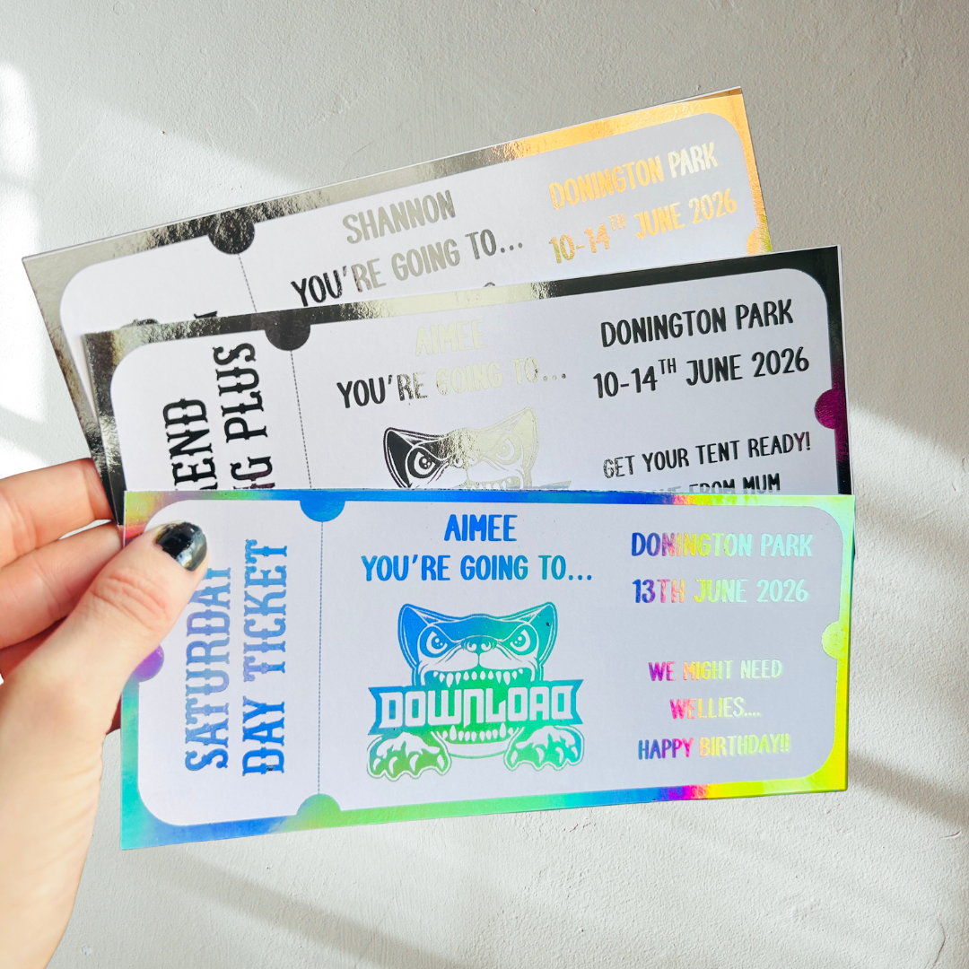 Personalised Download Festival - Souvenir Ticket
