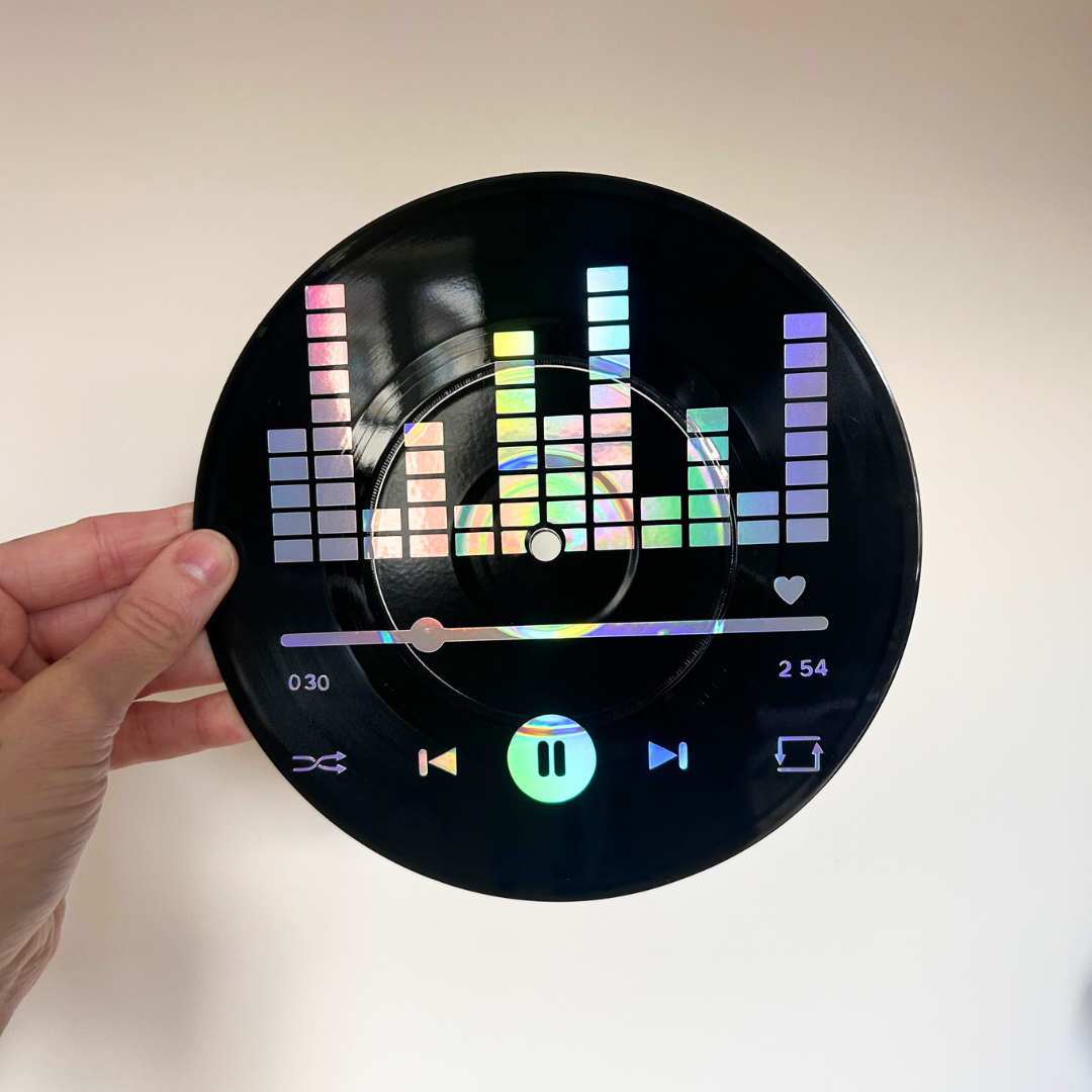 Music Playing - Vinyl Record Wall Hanging