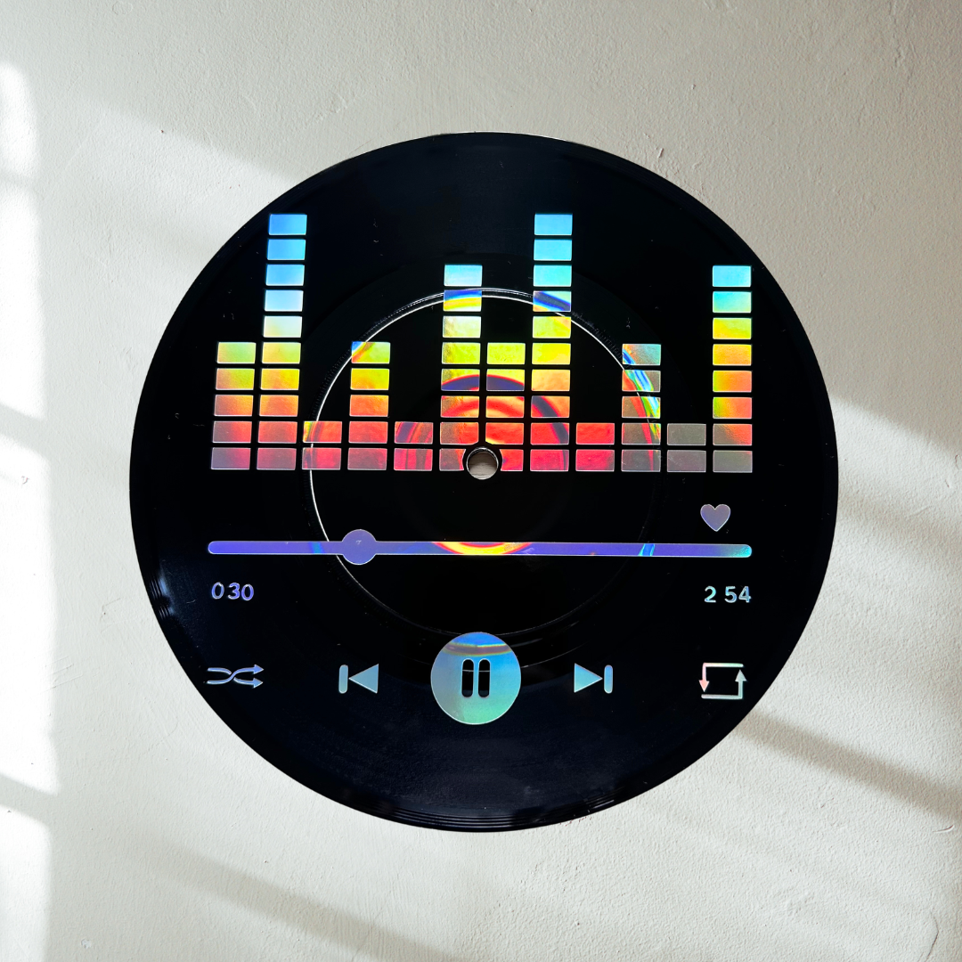 Music Playing - Vinyl Record Wall Hanging