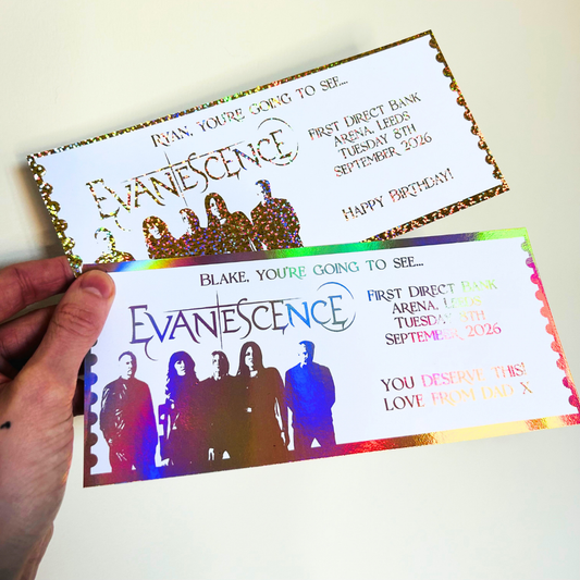 Personalised Evanescence Souviner Ticket