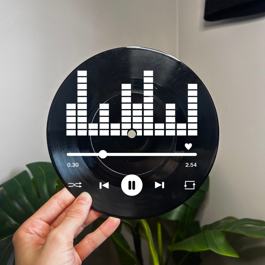Music Playing - Vinyl Record Wall Hanging