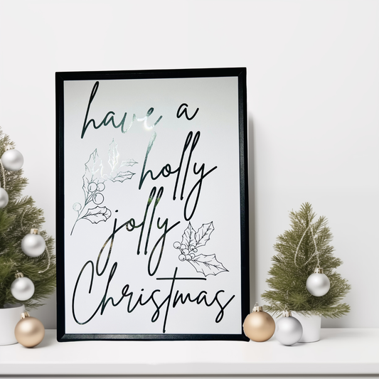 Holly Jolly Christmas Foiled Print