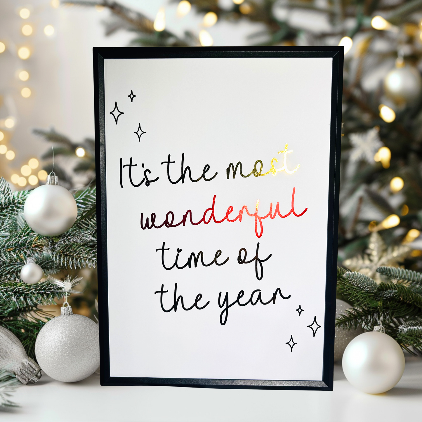 Most Wonderful Time Of The Year Foiled Print