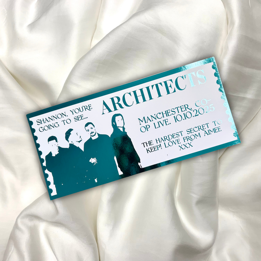 Personalised Architects Souvenir Ticket