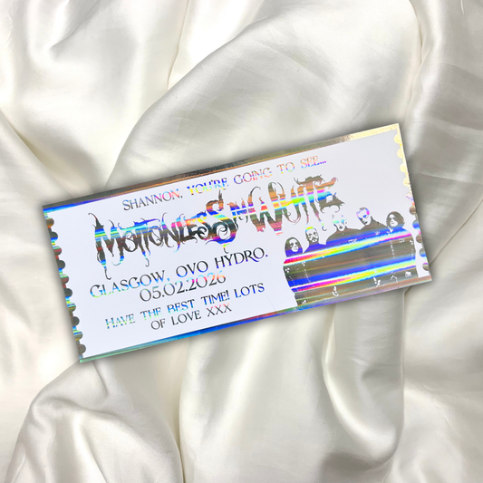 Personalised Motionless In White Souvenir Ticket