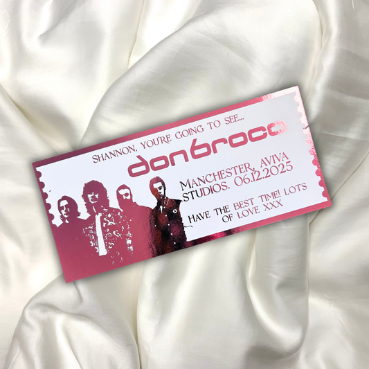 Personalised Don Broco Souvenir Ticket