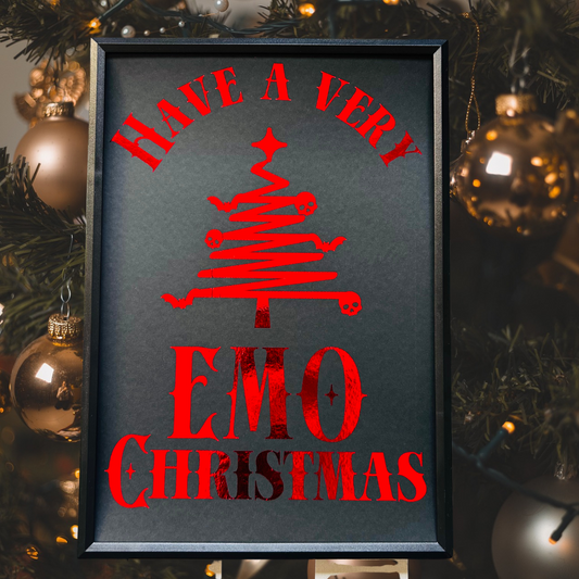 Have a Very Emo Christmas - Foiled Print