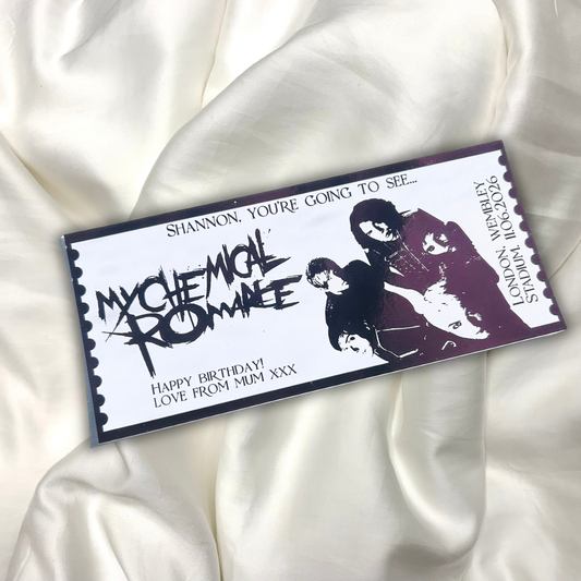 Personalised My Chemical Romance Souvenir Ticket