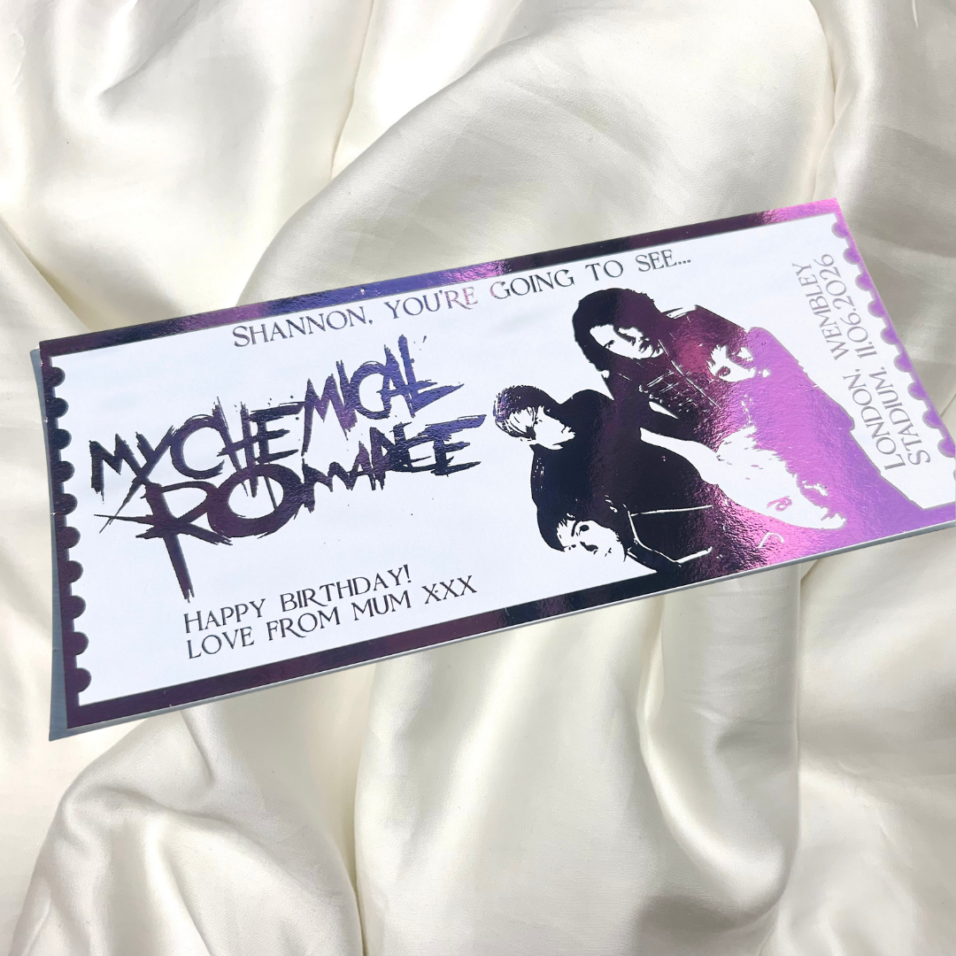 Personalised My Chemical Romance Souvenir Ticket