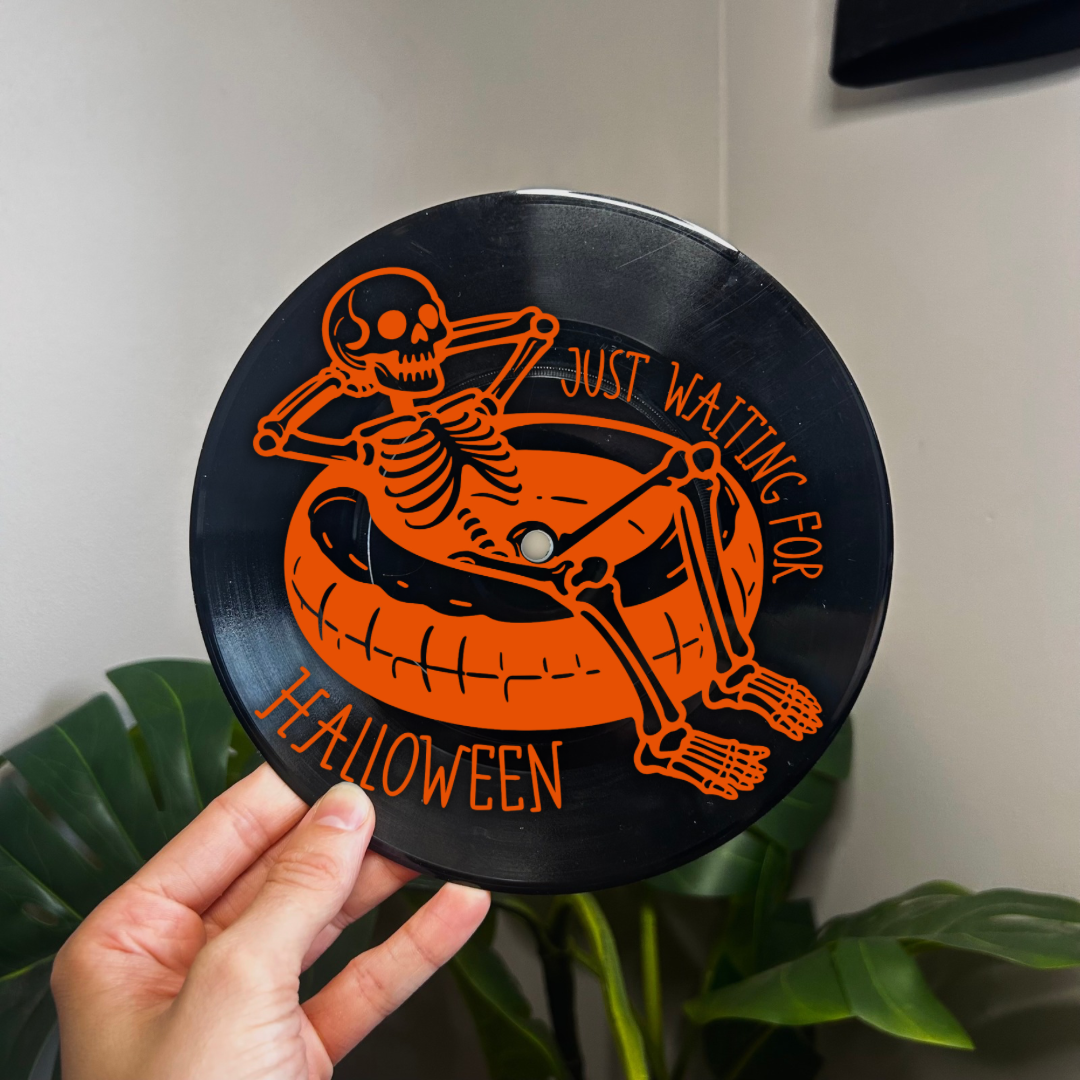 Waiting for Halloween - Vinyl Record Wall Hanging