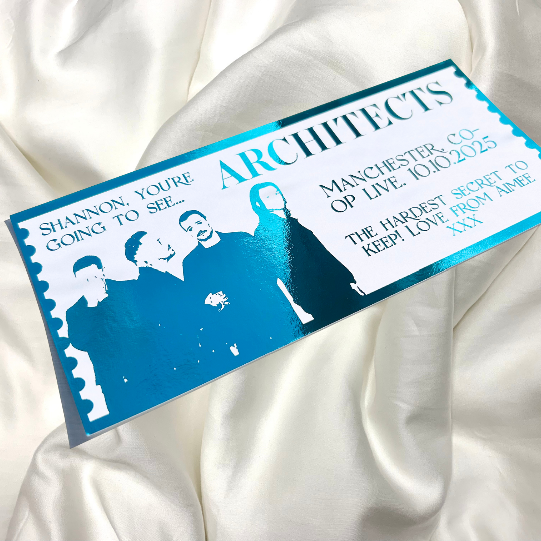 Personalised Architects Souvenir Ticket