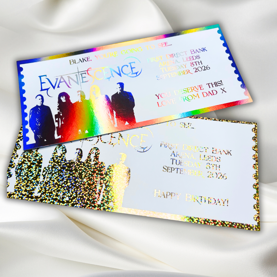 Personalised Evanescence Souviner Ticket