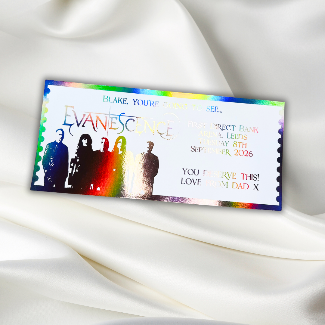 Personalised Evanescence Souviner Ticket