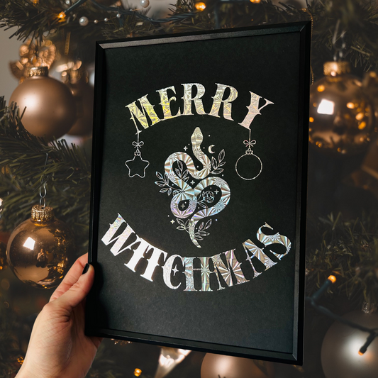 Merry Witchmas - Foiled Print