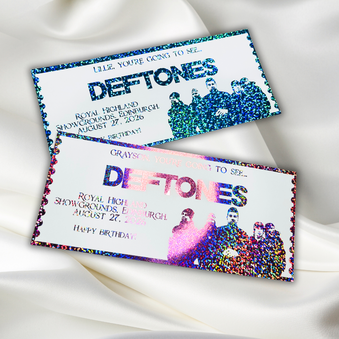 Personalised Deftones Souviner Ticket