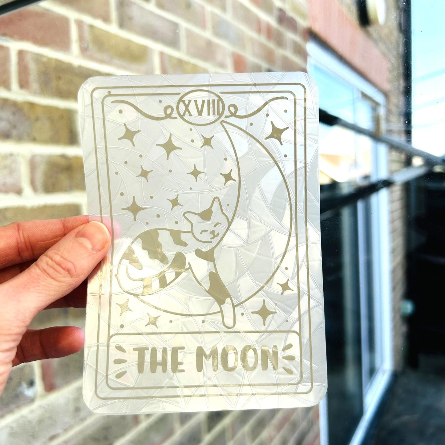 Cat Suncatcher - The Moon