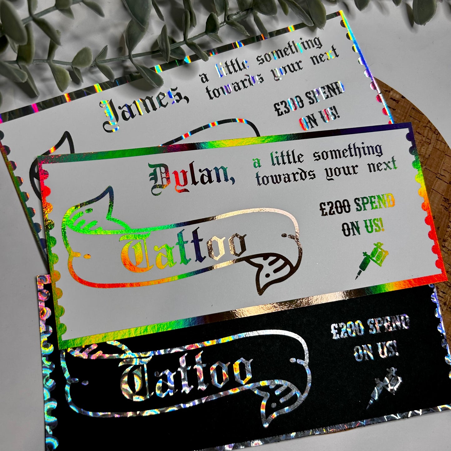 Personalised Tattoo Voucher - Banner Style