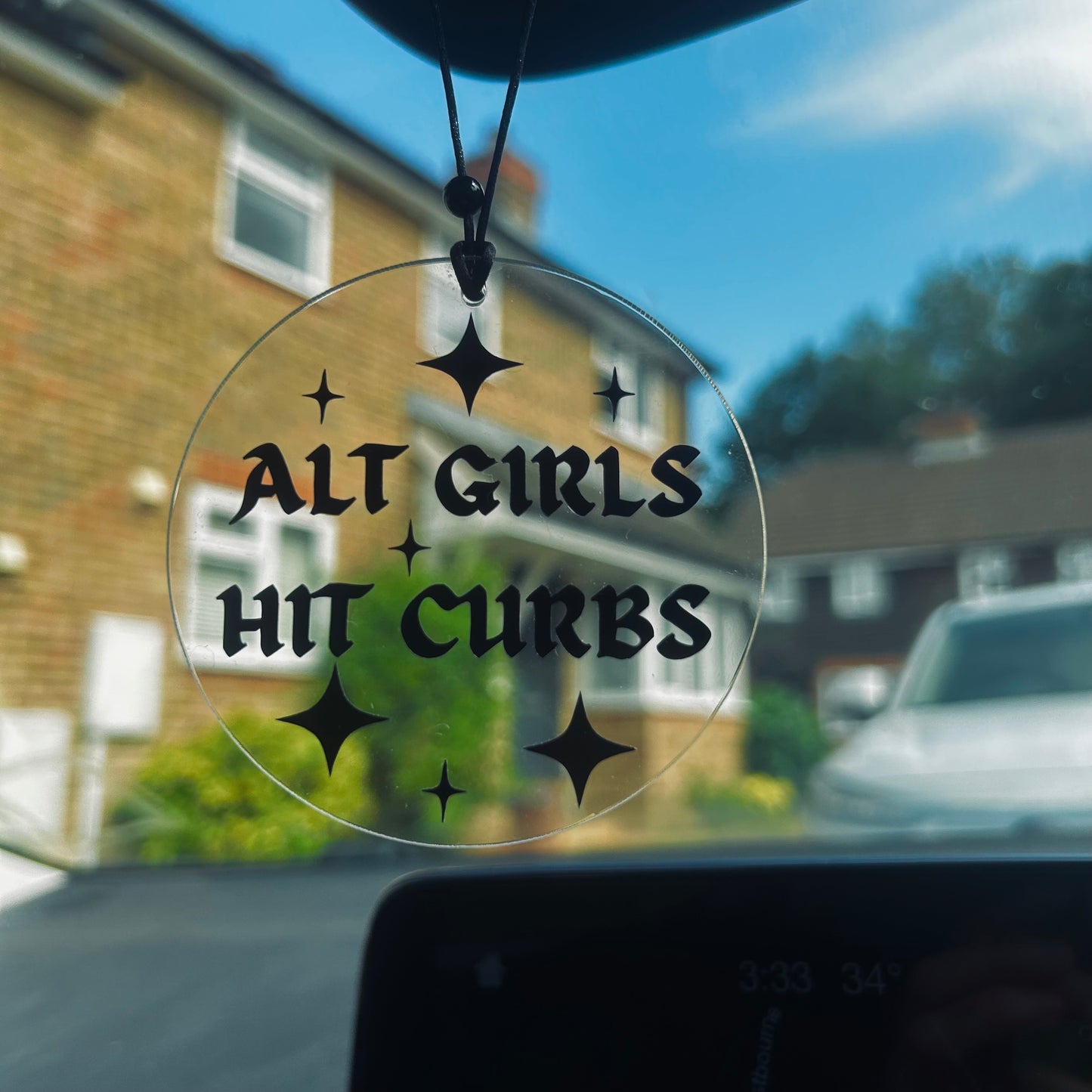Alt Girls Hit Curbs - Car Hanger