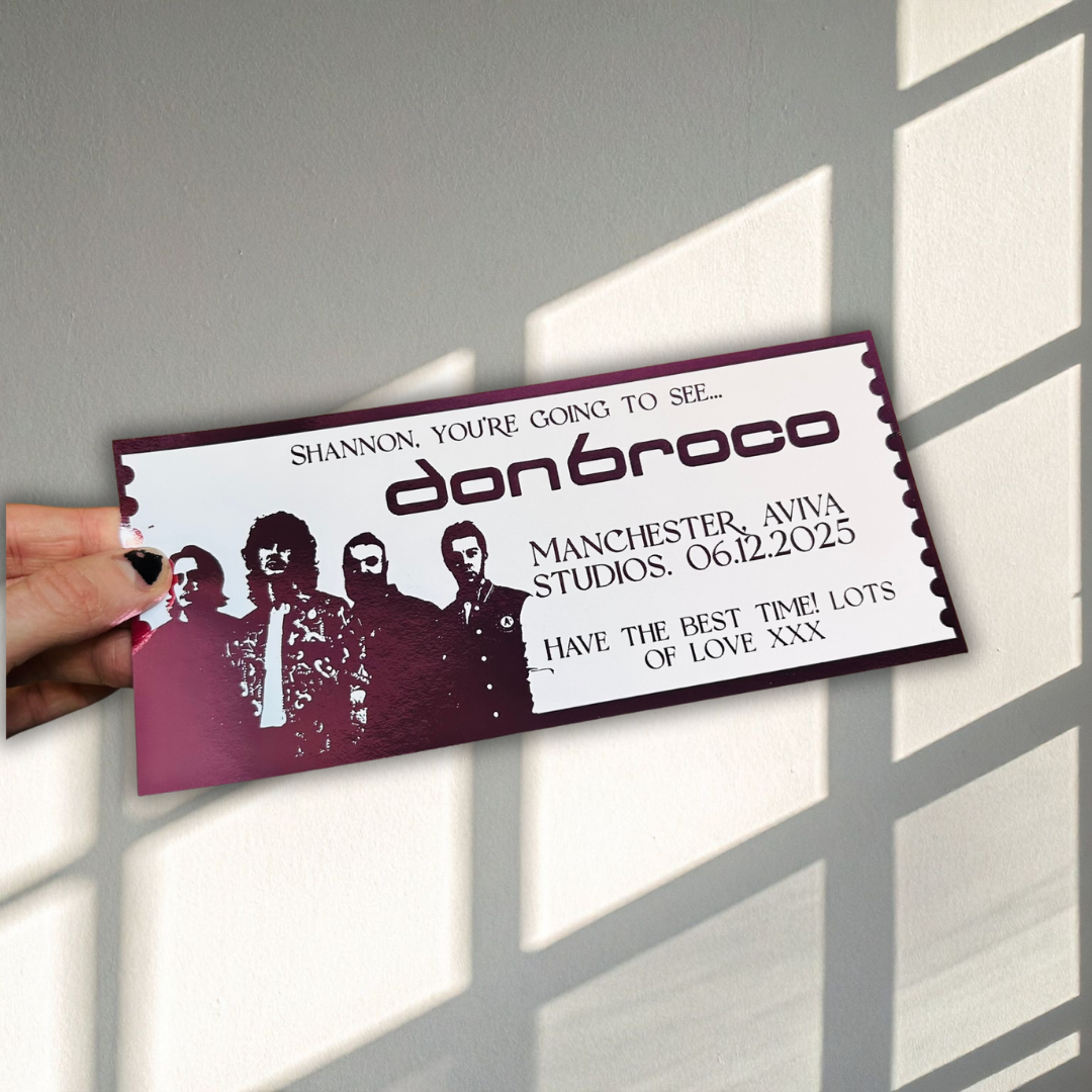 Personalised Don Broco Souvenir Ticket