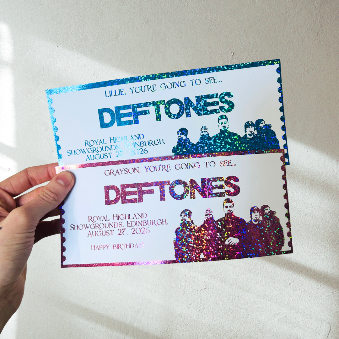 Personalised Deftones Souviner Ticket