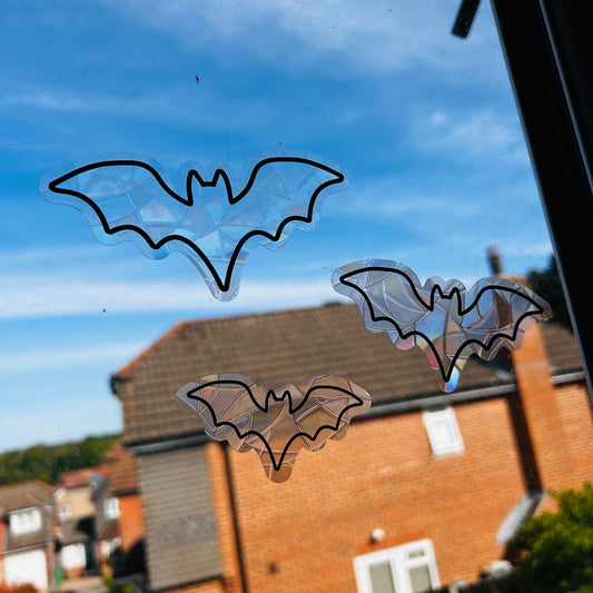 Bat Rainbow Window Stickers - Pack of 3/6/9/12/15