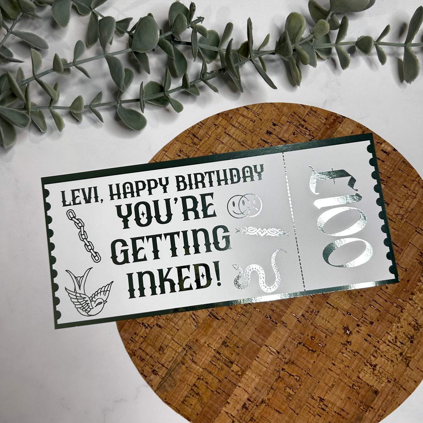 You're Getting Inked - Personalised Tattoo Voucher