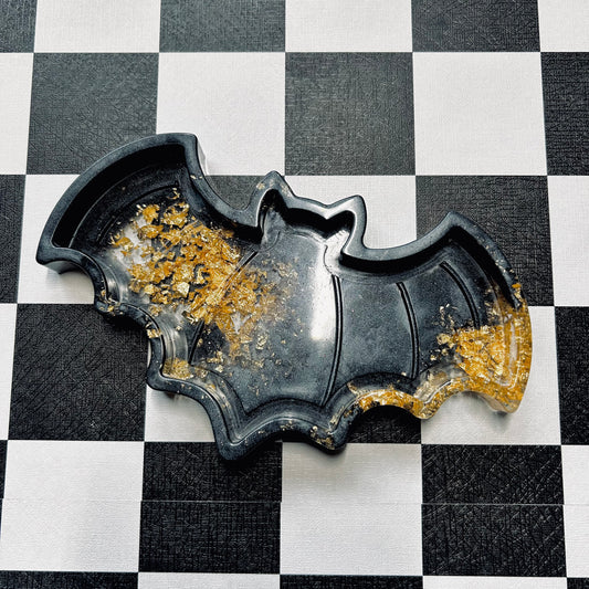 Bat Tray Black and Gold