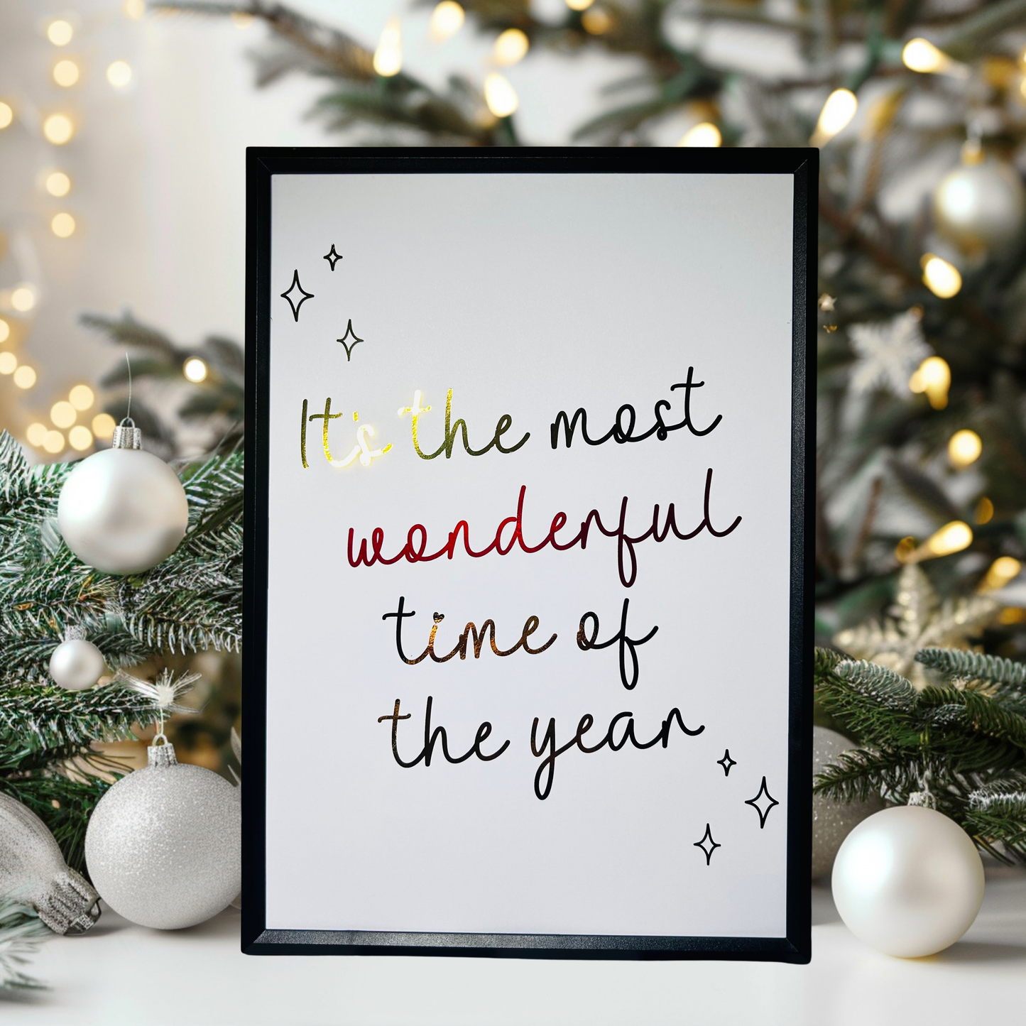 Most Wonderful Time Of The Year Foiled Print