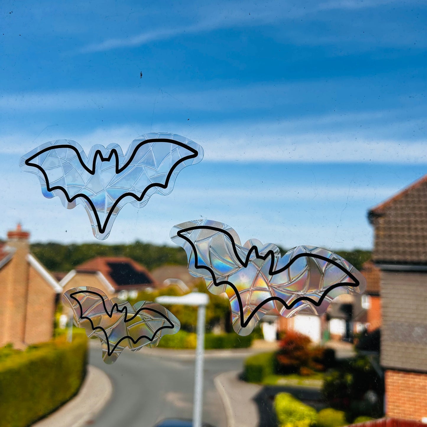 Bat Rainbow Window Stickers - Pack of 3/6/9/12/15