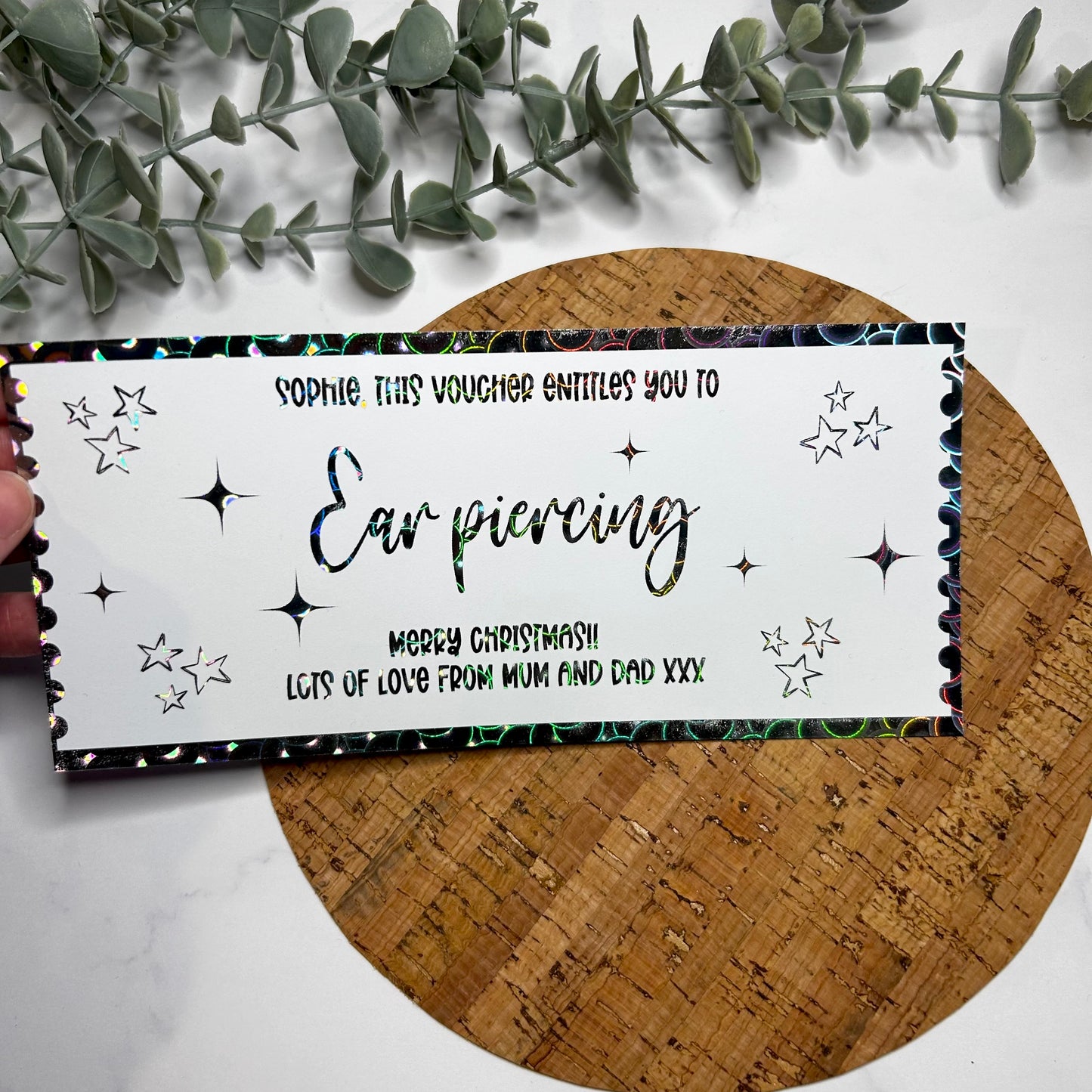 Personalised Piercing Voucher