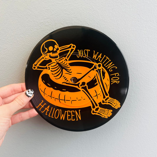 Waiting for Halloween - Vinyl Record Wall Hanging
