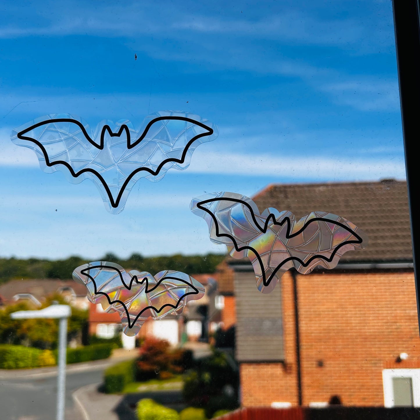 Bat Rainbow Window Stickers - Pack of 3/6/9/12/15