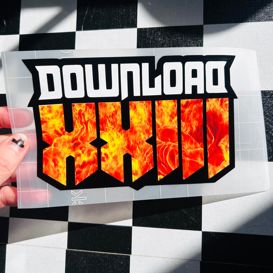 Large Download Festival Car Sticker