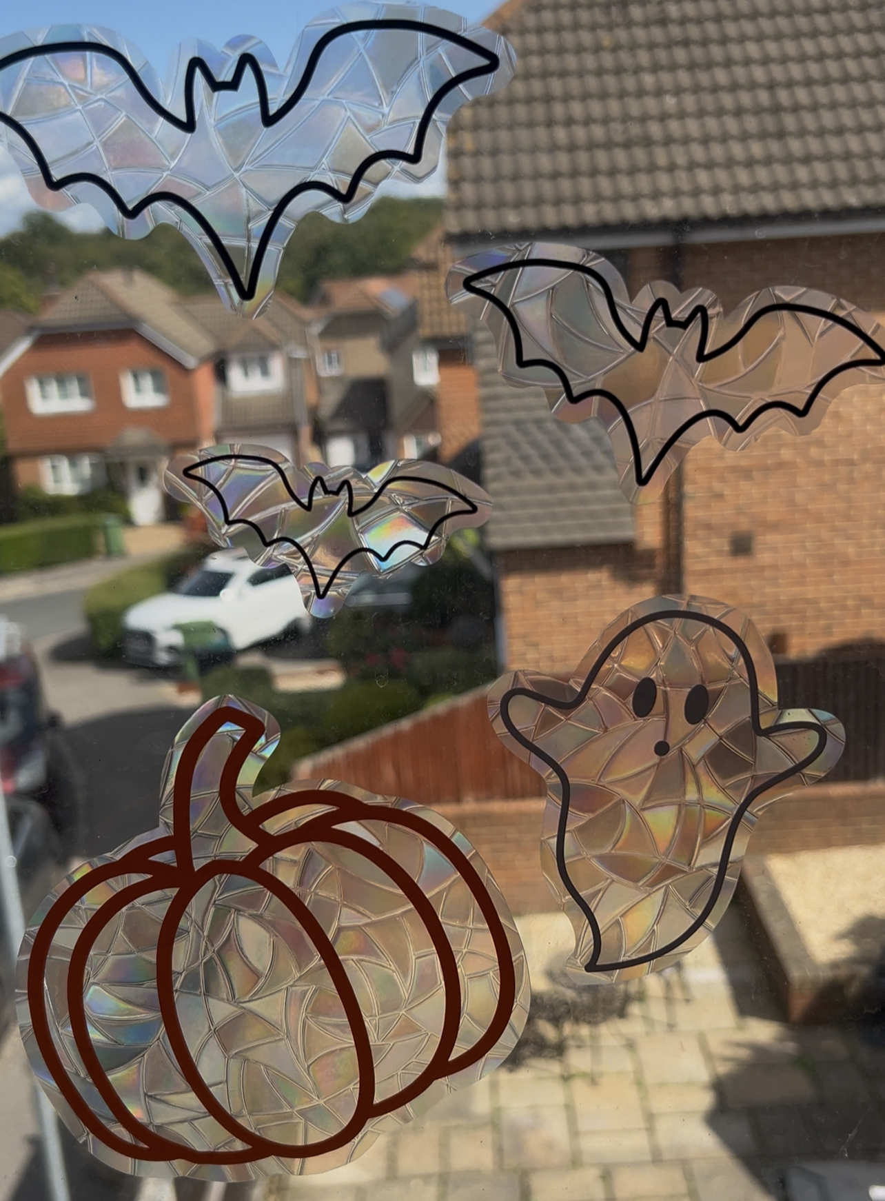 Halloween Rainbow Window Stickers - Pack of 5