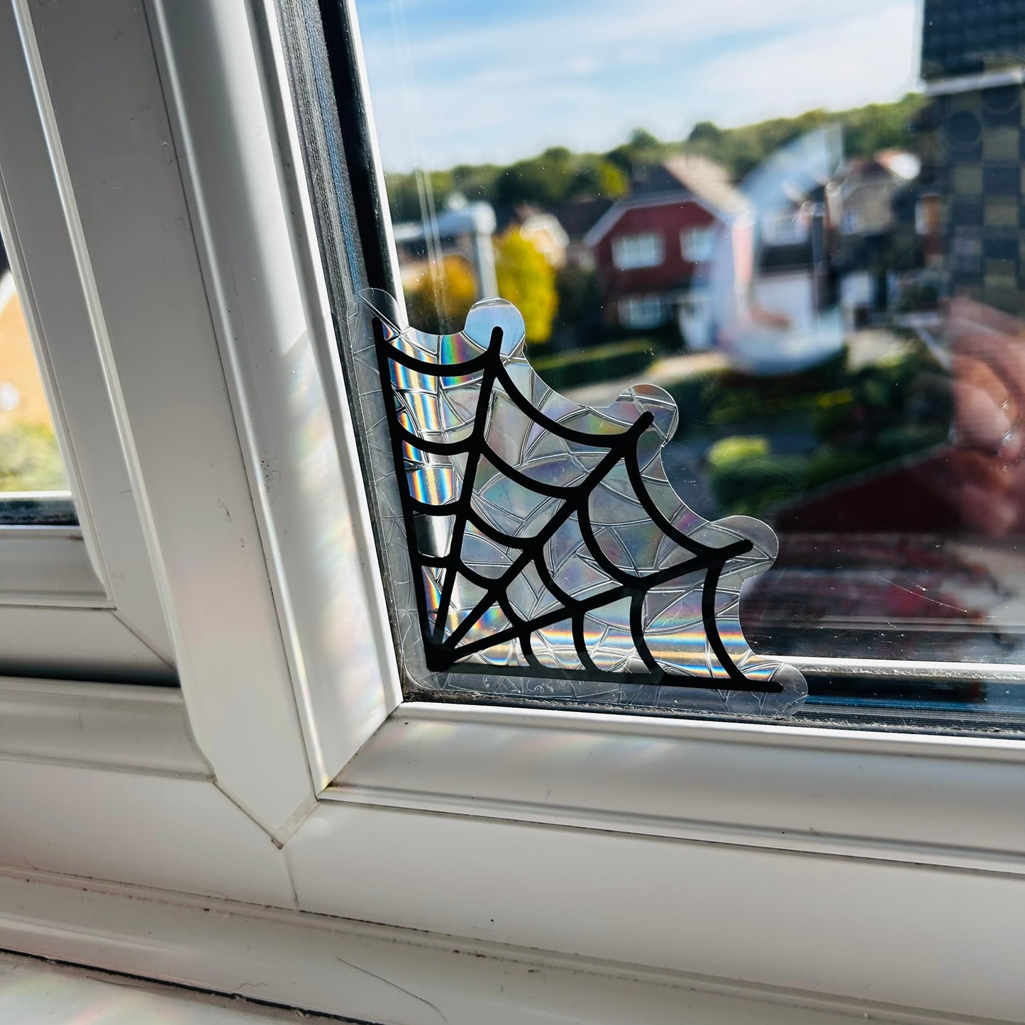 Cobweb Corner Window Stickers - Suncatcher